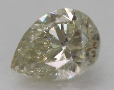 Certifié 0.63 Carat J Couleur VS2 Poire Forme Naturel Diamant Seul 6.45x4.85mm