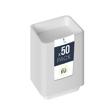 Benbow Barquette scellable jetable en Bagasse, 1900ml – Résistant, Biodégradable