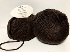 Lo De 5 pelotes De laine Mérinos 50 %/ Chocolat 753/ fabrique en FRANCE