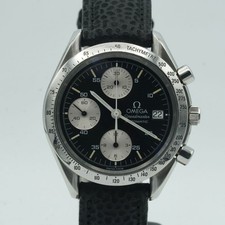 OMEGA SPEEDMASTER DATE HOMMES 1750.043 AUTOMATIQUE 39MM BEAU ACIER NOIR OM378