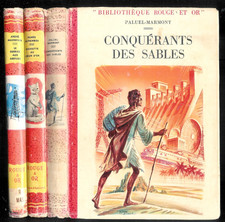 Lot N° 8 de trois livres Rouge et Or avec jaquette " Années 1950/1960