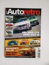 AUTO RETRO 337 ALFA 2000 GTV-BMW 2002 Tii-MASERATI 222 V4-FORD CAPRI 2600 RS