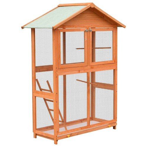 Cage oiseaux pin massif et - oiseaux,