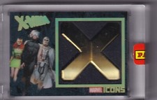 Panini Marvel Icônes Limité Carte Noir Patch Or X-Men