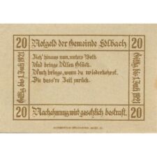 [#285353] Billet, Autriche edlbach 20 Heller, textes 1, 1921-07-01, UNZ- Me