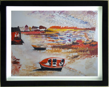 Dessin Gouache  VILLAGE DE