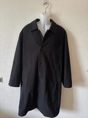 Manteau noir laine et - noir, en