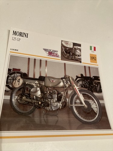 Morini 125 1952 carte moto - 1952,
