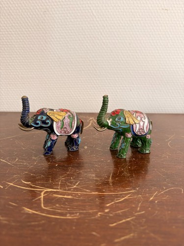 Lot eléphants bronze - 2,