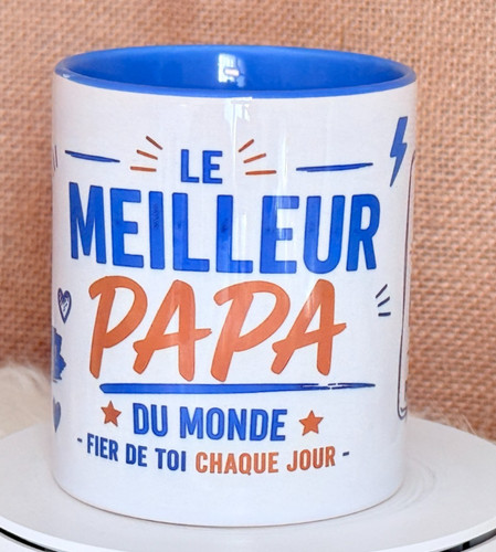 Mug meilleur papa - papa, om