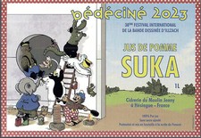 BEDECINE 2023 Illzach étiquette PETZI Rasmus Klump Thierry CAPEZZONE jus pomme