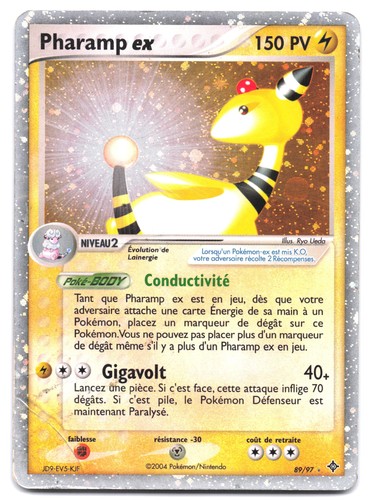 Carte pokémon pharamp - carte, ex