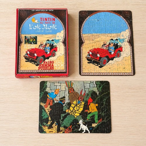 Puzzle vintage tintin pays - vintage,