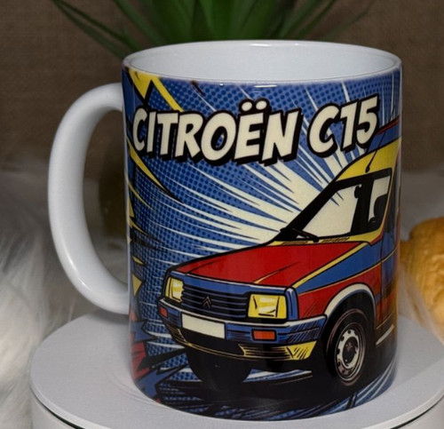 Mug citroën c15 tasse - mug,