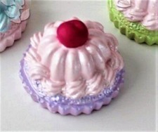 Moule Silicone Gâteau Cupcake Cerise Bougie pour Fimo Plâtre Cire Résine Savon