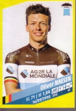 STICKER PANINI TOUR DE FRANCE 2019 OLIVIER NAESEN AG2R LA MONDIALE # 25