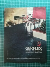 690 PUBLICITE ANCIENNE 1950 dalles Gerflex Ardoise - dos papier Lotus 