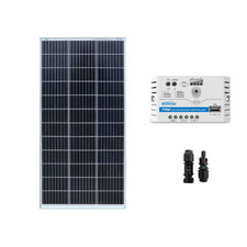 Kit solaire photovoltaïque monocristallin 100W 12V PWM régulateur 10A EpEver