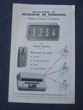 ANCIENNE BROCHURE SOCIETE DES TELEPHONES ET SIGNAUX GOURMONT LYON LEPAUTE