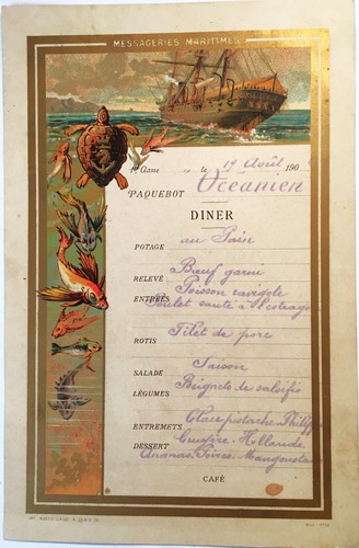 Litho dellepiane menu 1904 - dellepiane,