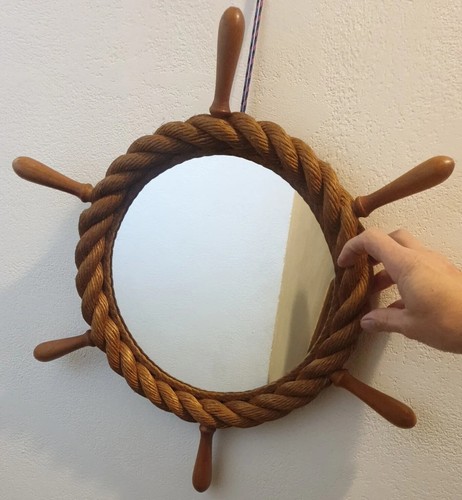 50cm gouvernail miroir corde
