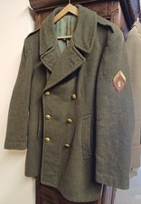 Authentique ancien manteau 3/4  militaire mod. 47 - sous officier FFA