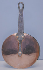 -ANCIEN COUVERCLE CUIVRE & FER FORGE COLLECTION DECO CUISINE RESTAURANT   D