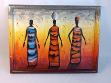 tableau en bois ,femme