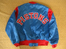Blouson Pistons Detroit Jacket NBA basket-ball NBA Chalk Line vintage - XL