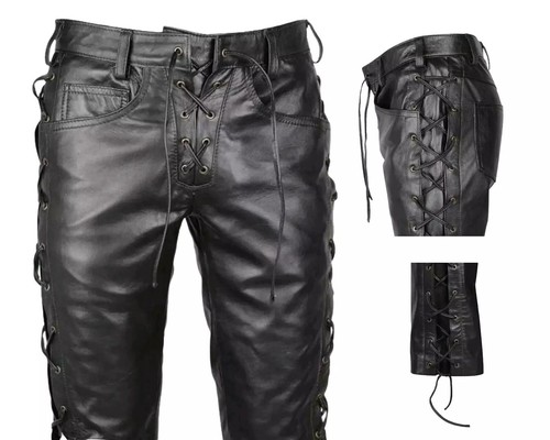 Pantalon motard lacets - de,