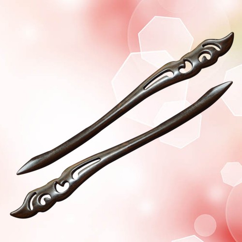 2pcs sticks hairs natural - 2pcs,
