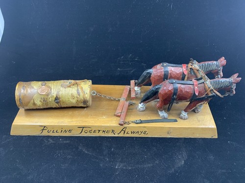 Folk art carved - folk, horse