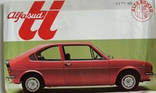 Brochure  ALFA-ROMEO  ALFASUD Ti de 10 / 1974