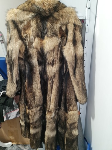 Manteau fourrure loup gil bret - loup,