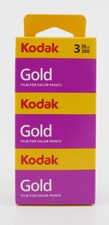 KODAK lot de 3 péllicules GOLD 36 poses ISO 200 péremption 05/2027