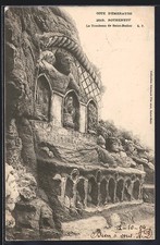 CPA Rotheneuf, le tombeau de Saint-Budoc dans les rochers de l´ermite 1904 