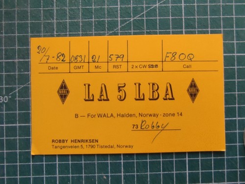 Br0948 carte radio amateur qsl - carte,