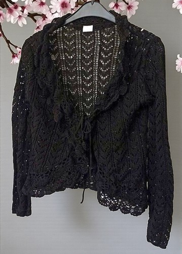 Gilet noir ajouré taille - , 42