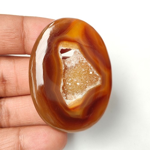 Agate onyx marron naturel - marron,
