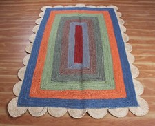 Tapis En Jute À Bords Découpés Pour Salon Ou Chambre Tapis De Couloir Sur Mesure