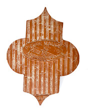 Carreau de terre cuite ancien