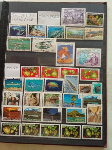 Lot timbres polynesie - timbres,