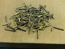 Lot crochets mural laiton pour cadre ancien stock de quincaillerie 20mm  30 pces
