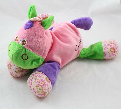 Peluche âne corsica rose - peluche,