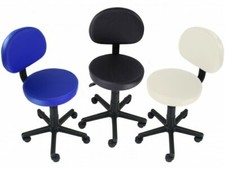 TABOURET CHAISE AVEC DOSSIER PÉDICURE MANUCURE MAISON SALON STUDIO MASSAGE