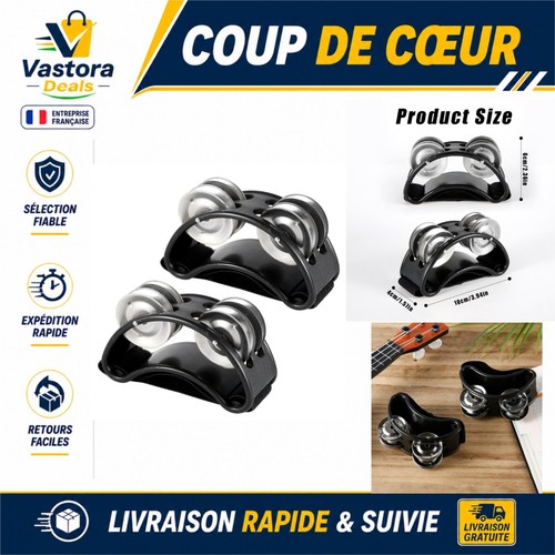 Tambourin pied 2pcs avec - à,