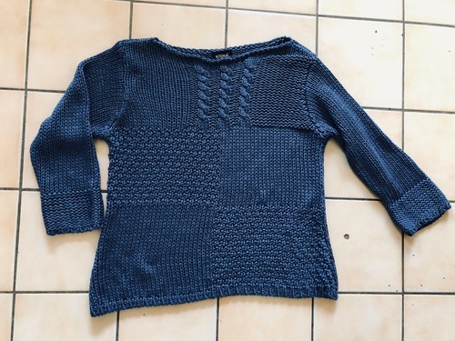 Pull été bleu indigo - été,