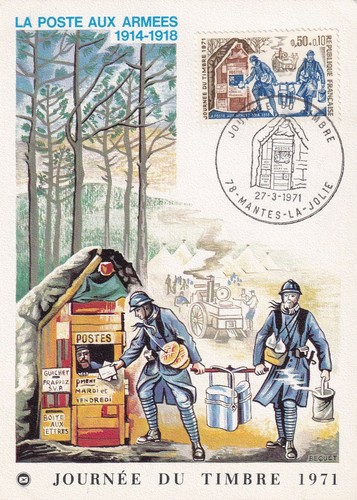Carte postale 1er - jour, timbre