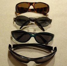 Lot de 4 anciennes lunettes de soleil montures de lunettes vintage corne métal lunettes années 80