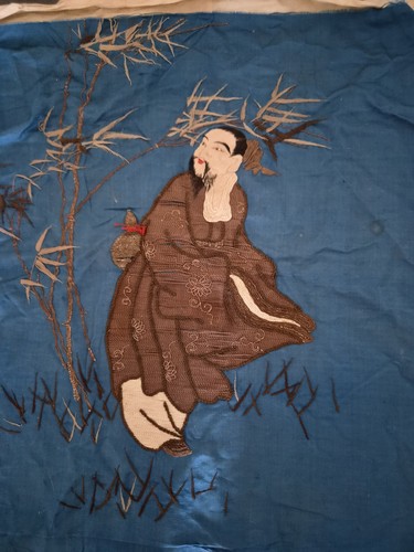 Ancienne broderie chinoise - , en